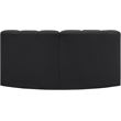 Meridian Furniture Arc Black Vegan Leather Modular Sectional