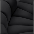 Meridian Furniture Arc Black Vegan Leather Modular Sectional