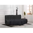 Meridian Furniture Arc Black Vegan Leather Modular Sectional