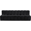 Meridian Furniture Arc Black Vegan Leather Modular Sectional