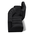 Meridian Furniture Arc Black Vegan Leather Modular Sectional