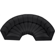 Meridian Furniture Arc Black Vegan Leather Modular Sectional