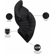 Meridian Furniture Arc Black Vegan Leather Modular Sectional