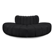 Meridian Furniture Arc Black Vegan Leather Modular Sectional