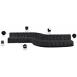 Meridian Furniture Arc Black Vegan Leather Modular Sectional