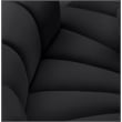 Meridian Furniture Arc Black Vegan Leather Modular Sectional