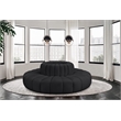 Meridian Furniture Arc Black Vegan Leather Modular Sectional