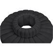 Meridian Furniture Arc Black Vegan Leather Modular Sectional