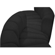 Meridian Furniture Arc Black Boucle Fabric Modular Sectional