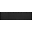 Meridian Furniture Arc Black Boucle Fabric Modular Sectional