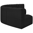 Meridian Furniture Arc Black Boucle Fabric Modular Sectional