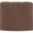 Meridian Furniture Arc Brown Vegan Leather Curved Corner