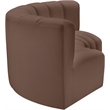 Meridian Furniture Arc Brown Vegan Leather Modular Sectional