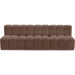 Meridian Furniture Arc Brown Vegan Leather Modular Sectional