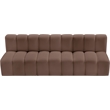 Meridian Furniture Arc Brown Vegan Leather Modular Sectional