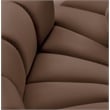 Meridian Furniture Arc Brown Vegan Leather Modular Sectional