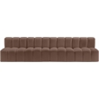 Meridian Furniture Arc Brown Vegan Leather Modular Sectional