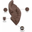 Meridian Furniture Arc Brown Vegan Leather Modular Sectional