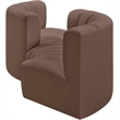 Meridian Furniture Arc Brown Vegan Leather Modular Sectional