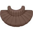 Meridian Furniture Arc Brown Vegan Leather Modular Sectional