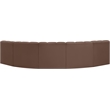 Meridian Furniture Arc Brown Vegan Leather Modular Sectional