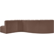 Meridian Furniture Arc Brown Vegan Leather Modular Sectional