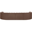 Meridian Furniture Arc Brown Vegan Leather Modular Sectional