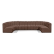 Meridian Furniture Arc Brown Vegan Leather Modular Sectional