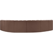 Meridian Furniture Arc Brown Vegan Leather Modular Sectional