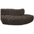 Meridian Furniture Arc Brown Boucle Fabric Modular Sectional