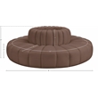 Meridian Furniture Arc Brown Vegan Leather Modular Sectional