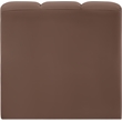 Meridian Furniture Arc Brown Vegan Leather Straight Chair