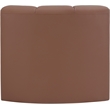 Meridian Furniture Arc Cognac Vegan Leather Curved Corner