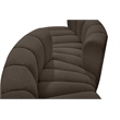 Meridian Furniture Arc Brown Boucle Fabric Modular Sectional