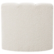 Meridian Furniture Arc Cream Boucle Fabric Curved Corner
