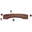 Meridian Furniture Arc Cognac Vegan Leather Modular Sectional