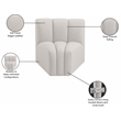 Meridian Furniture Arc Cream Vegan Leather Curved Corner