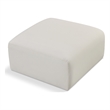 Meridian Furniture Arc Cream Vegan Leather Ottoman