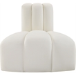 Meridian Furniture Arc Cream Vegan Leather Reverse Corner