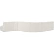 Meridian Furniture Arc Cream Boucle Fabric Modular Sectional
