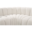 Meridian Furniture Arc Cream Boucle Fabric Modular Sectional