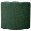 Meridian Furniture Arc Green Boucle Fabric Curved Corner