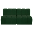 Meridian Furniture Arc Green Boucle Fabric Modular Sectional