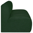 Meridian Furniture Arc Green Boucle Fabric Modular Sectional