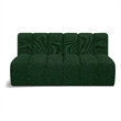 Meridian Furniture Arc Green Boucle Fabric Modular Sectional