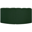 Meridian Furniture Arc Green Boucle Fabric Modular Sectional