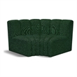 Meridian Furniture Arc Green Boucle Fabric Modular Sectional