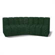Meridian Furniture Arc Green Boucle Fabric Modular Sectional