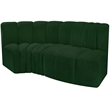 Meridian Furniture Arc Green Boucle Fabric Modular Sectional