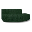 Meridian Furniture Arc Green Boucle Fabric Modular Sectional